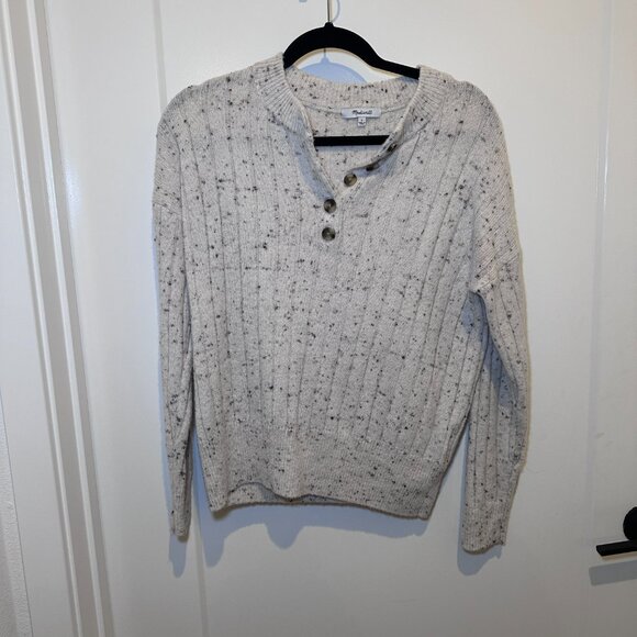 Madewell Donegal Bowden Henley Sweater in Coziest Yarn NB382 (Size S) - Picture 2 of 6
